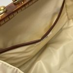 Vintage Wicker Handbag Basket Weave Lucite Handle MCM Hong Kong Art Deco Purse Photo 13