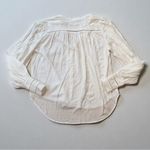 L'Agence L’AGENCE Kiera Ladder White Button Down Boho Top Photo 2