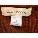 Liz Claiborne  Rust Colored Faux Fur Knit Vest Size Small Photo 3