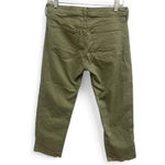 Banana Republic Girlfriend Jeans Crop Green Premium Denim Size 27 Photo 2