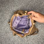 Coach  Ashley Large Beige Leather Carryall Satchel Shoulder Bag​ Photo 2