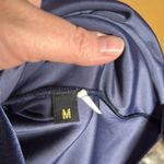 Osklen Navy Blue Elegant Velvet Mini Dress Size Medium Photo 8