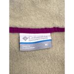 Columbia fleece vest cream and purple women's medium Photo 2
