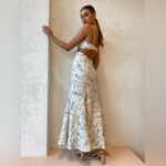 Significant Other Anita Dress Sleeveless Maxi Floral Size 4 Blue Beige Photo 13