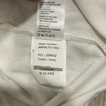 Paige  Women’s Ivory White High Neck Modal Short Sleeve Top Shirt Size XS Photo 4