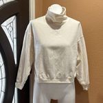 Madewell  beige turtleneck ribbed sweatshirt Photo 0