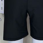 We Wore What  Solid Lace Up Biker Shorts in Black (L) Photo 11