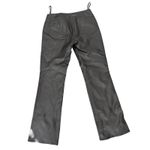 Elements by Vakko Black Leather Pants Size 4 Flare Leg Genuine Leather Photo 1