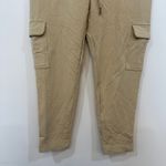 Banana Republic  Cargo Pants NWT $35 Small Petite Tan Taper Drawstring Sweat Photo 5