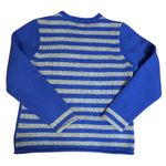 Liz Claiborne  Blue Gray Embroidered Deer Long Sleeve Pullover Sweater Large Photo 6