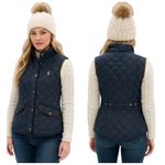 Ralph Lauren Polo Navy Quilted Riding Vest NWT Equestrian SP Small Photo 1