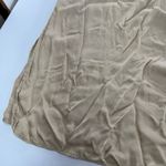 Drew Donni. Skirt Womens Medium Gold Beige Silky Satin Cinch Skirt Side Slit Photo 10