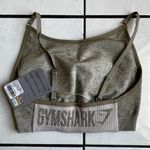 Gymshark Flex Strappy Sports Bra (M) - ‘Washed Khaki Marl/Blush Nude’ Photo 1