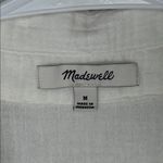 Madewell Lightspun Beachside Shirt In White Cotton Gauze Medium Photo 1