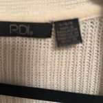RDI  large white open front cardigan Large Ruffle Sleeve Sweater NWOT Photo 3