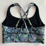 Lululemon Energy Bra High Neck Long Line Medium Support B D Rapid Multi Size 6 Photo 1