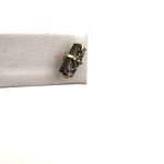 JaxKelly Mini Druzy Bar Earrings Subtle Sparkle Everyday Elegance Gray Photo 2