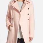 Guess Pink Double Breasted Bouclé Cutaway Coat - Size PXS Photo 0