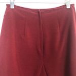 Wrapper  High Waisted Red A Line Skirt Photo 6
