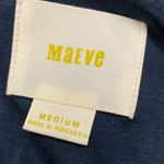 Maeve Dress Size M Navy Blue White Floral Empire Waist Sleeveless Fit & Flare Photo 7