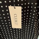 Club L London Black and White BodyConDress Plunge Neckline Sleeveless Size 14 Photo 5