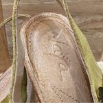 NAYA “Fausta” Yellow Woven Leather Ankle Strap Wedge Heeled Sandal Size 9 Photo 11