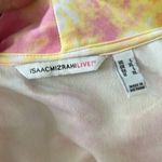 Isaac Mizrahi 🦋 Issac Mizrahi Pink Orange Tie Dye Printed Knit Cardigan Large Duster Photo 5