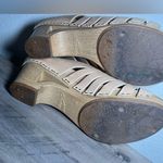 Dansko Women's Tilly Leather Beige Clog Sandals Wooded Heel Slip Ons,Size US 7 Photo 8