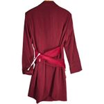 Missguided  Plus‎ Size 18 Blazer Dress Mesh Bow Waist Burgundy Red Party Photo 1