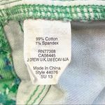 J.Crew  Women’s Stretch High Rise Green Floral Denim Shorts 6 Photo 8