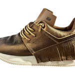 Esseutesse Fringe Sneakers Women EU38 US7.5 metallic bronze/gold Glam Boho Gold Size 7.5 Photo 0