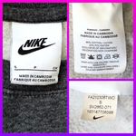 Nike Vintage Mini Swoosh Sweatshirt Dark Gray Fleece Pullover Crewneck Sports Casual •Size Small Photo 6