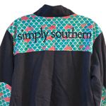 Simply Southern Pink Blue Medium Blue 1/4 Zip Pullover Sweatshirt Turtle Whale Photo 10
