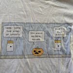 Gildan Halloween Ghost Comic Strip Graphic Tee Photo 4