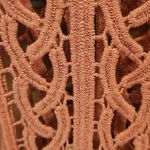 Rachel Zoe 💕💕 Scallop Trim Embroidered Lace CoverUp Dress ~ Dusty Rose OS NWT Photo 6