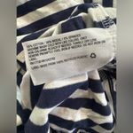 Isabel Maternity | Navy Blue & White Striped Short Sleeve Shirt Dress | Medium Size undefined Photo 5