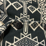 Transitionals by Komitor Tribal Blanket Jacket Aztec Western Black Size XL Photo 3
