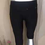 Nike Dri Fit Cropped Running Black Leggings Back Zipped Pockets Women's Size S Photo 3