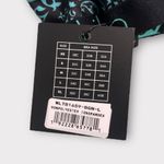 Ethika NWT.  Black and Teal Triangle Bralette Bandana Print Photo 3