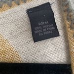 Cape Shawl Plaid multi color nude aesthetic coverup layering poncho winter warm Size L Photo 3