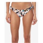 O'Neill  Womens Juniors Pink Nora Printed Side Tie Bikini Bottoms Swim M Tropical Photo 0