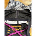 Lululemon Women’s 10 Hot to Street Tank Heat Wave Black White Criss Cross Top Photo 7