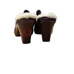 UGG  Isabella Brown Suede Sheepskin Lined Clogs/Mules - Size 6 Photo 3