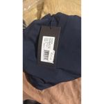 Halston Heritage Halston Nathalie Jersey Draped One Shoulder Navy Top XL Photo 7