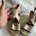 Eileen Fisher Willow 3 Espadrille Tumbled Leather Wedge Sandals Nude, sz 7.5 ♣️ Photo 3