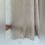 Vera Wang Linen Simply Vera  Women's Cream Extra Wide Leg Pants Photo 4