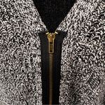 BCBGeneration  cardigan Oversize Comfy Size XS/S Marled Heathered Black White zip Photo 2