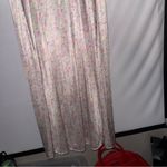 Vintage Cottagecore Floral Print Nightgown Slip Maxi Dress with Lace Detailing‎ White Size M Photo 9