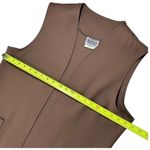 Vintage Nikki Oversized Fashion Vest Women’s Size 15/16 (XL) Brown Photo 6