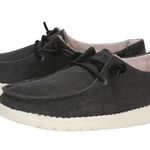 Hey Dude Wendy Chambray Moccasin Slip On Shoe Sz 7 Dark Grey Black Photo 1